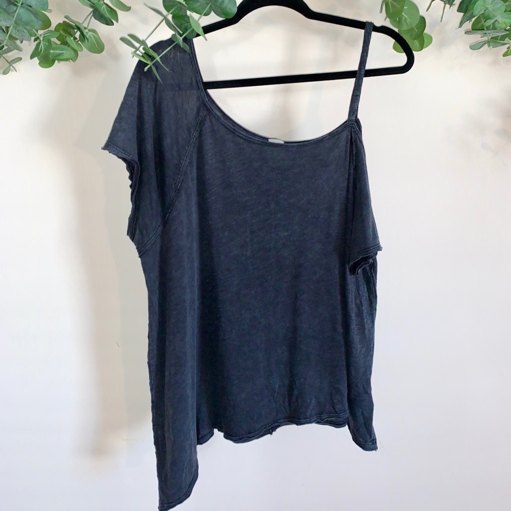 Free People | We The Free - Black One Shoulder Tee